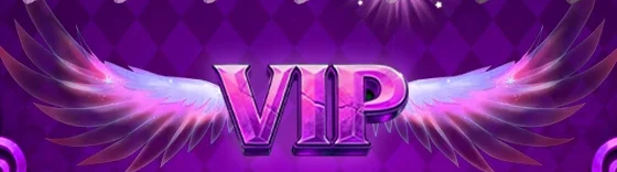 Pita resmi b8vip: lambang VIP bersayap ungu dengan bingkai emas, tanpa nominal bonus